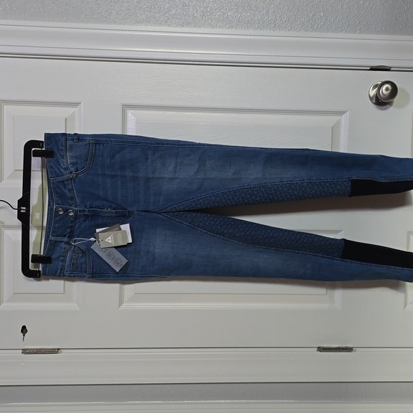 Horze NWT denim full seat breeches stretchable Full Grip Size 28** - Picture 1 of 9